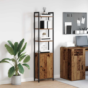 vidaXL Boekenkast Oud Hout 40 x 24 x 161 cm Bewerkt hout
