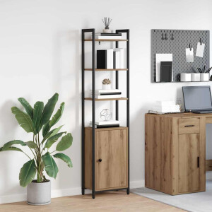 vidaXL Boekenkast Artisan Eiken 40 x 24 x 161 cm Bewerkt hout