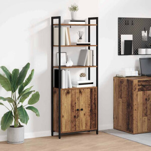 vidaXL Boekenkast Oud Hout 60 x 24 x 161 cm Bewerkt hout