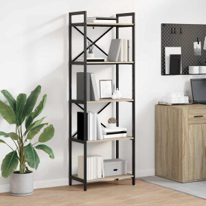 vidaXL Boekenkast Sonoma Eiken 56 x 34 x 171 cm Bewerkt hout