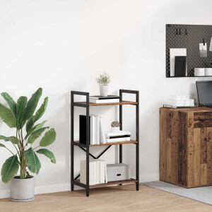 vidaXL Boekenkast Oud Hout 56 x 34 x 96 cm Bewerkt hout