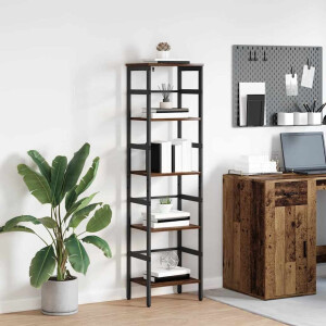 vidaXL Boekenkast Oud Hout 40 x 29,5 x 149 cm Bewerkt hout