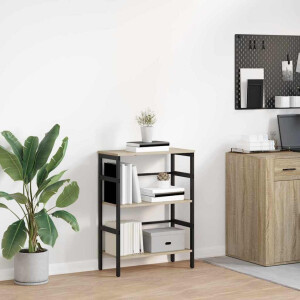 vidaXL Boekenkast Sonoma Eiken 60 x 29,5 x 81 cm Bewerkt hout