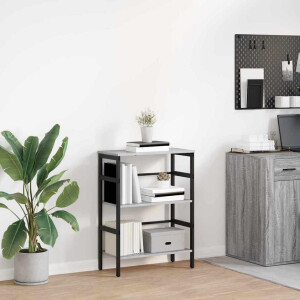 vidaXL Boekenkast Grijs Sonoma 60 x 29,5 x 81 cm Bewerkt hout
