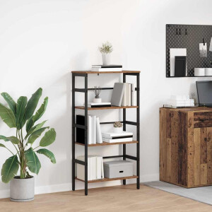 vidaXL Boekenkast Oud Hout 60 x 29,5 x 115 cm Bewerkt hout