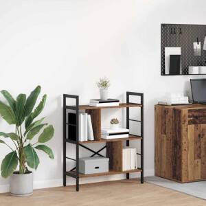 vidaXL Boekenkast Oud Hout 75 x 30 x 91 cm Bewerkt hout