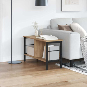 vidaXL Boekenkast Artisan Eiken 82 x 32 x 47 cm Bewerkt hout