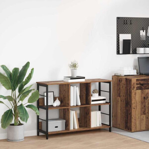 vidaXL Boekenkast Oud Hout 102 x 32 x 72,5 cm Bewerkt hout