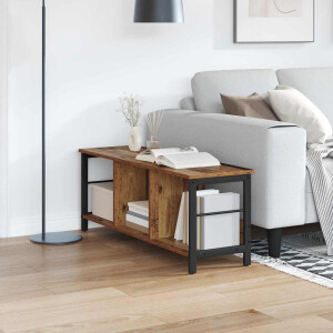 vidaXL Boekenkast Oud Hout 102 x 32 x 40,5 cm Bewerkt hout