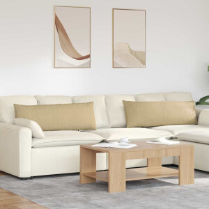 vidaXL Sofa Kussens 2 stuks Grijs groen 120 x 40 cm Cordstof