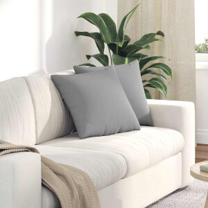 vidaXL Sofa Kussens 2 pcs Wolkengrijs 45 x 45 cm Stof