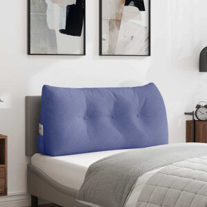 vidaXL Rugkussen Jeans Blauw 100 x 24 x 50 cm Stof