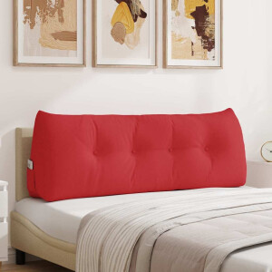 vidaXL Rugkussen Rood 140 x 24 x 50 cm Stof