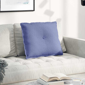 vidaXL Rugkussen Jeans Blauw 60 x 19 x 50 cm Stof