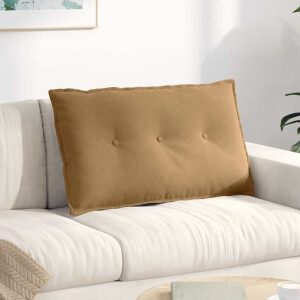 vidaXL Rugkussen Bruin 80 x 50 cm Cordstof