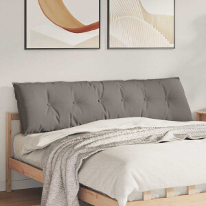 vidaXL Rugkussen Taupe 180 x 19 x 50 cm Stof