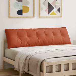 vidaXL Rugkussen Rood-oranje 180 x 50 cm Cordstof