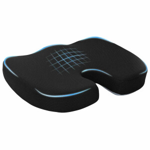 vidaXL Zitkussen Éénkleurig Zwart 47 x 36,5 x 8 cm Traagschuim