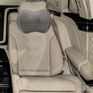 vidaXL Nek kussen Grijs Traagschuim 31 x 22 x 13 cm