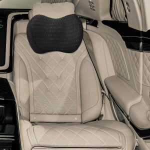 vidaXL Nek kussen Zwart Traagschuim 30,5 x 21,5 x 13 cm