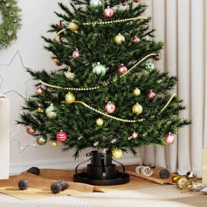 vidaXL Kerstboomstandaard Zwart 40 x 40 x 21 cm Staal