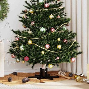 vidaXL Kerstboomstandaard 1.73 Zwart 50 x 50 x 15,5 cm Staal