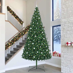 vidaXL Kerstboom met decoratieve touwlichten Groen 400 cm PVC