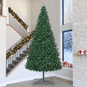 vidaXL Kerstboom met decoratieve touwlichten Groen 400 cm PVC