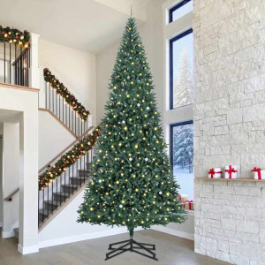 vidaXL Kunstkerstboom Groen 500 cm Extra groot Diverse PVC
