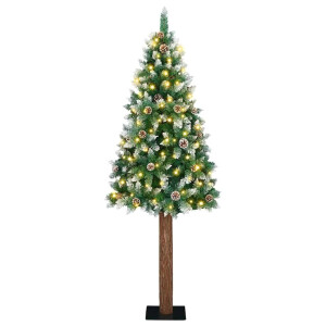 vidaXL Slanke Kerstboom Groen 72 x 72 x 180 cm PVC