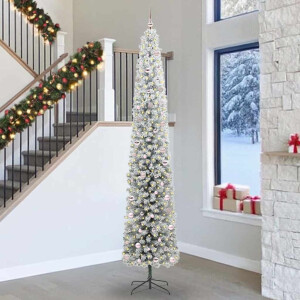 vidaXL Kunstkerstboom Groen 300 cm PVC en Staal en Kunststof