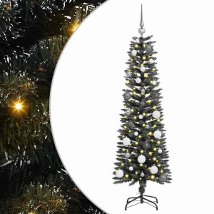 vidaXL Kunstkerstboom with Decorative String Lights Groen 150 cm PVC
