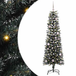 vidaXL Kunstkerstboom Groen 43 x 43 x 150 cm PVC en Plastic en Staal