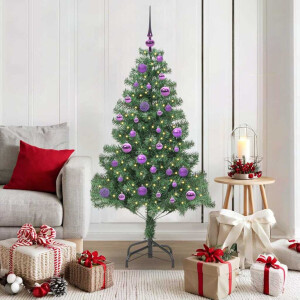 vidaXL Kerstboom met 150 LED met standaard Groen 150 cm PVC