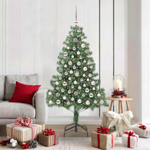 vidaXL Kerstboom met 300 LED met standaard Groen 180 cm PVC