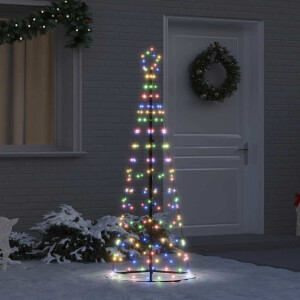 vidaXL LED Kerstboom met 390 LED met standaard Multikleur 250 cm IJzer