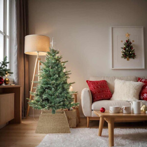 vidaXL Kerstboomkraag Bruin 60 x 60 x 28 cm Zeegras