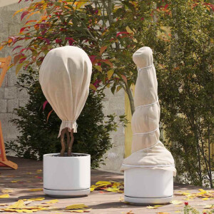 vidaXL Vorstbescherming Plantvlies Beige 100 x 1,6 m Niet-geweven Stof