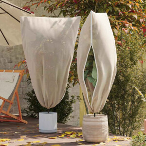 vidaXL Vorstbescherming Plantenfleece Covers 5 pcs Beige 1,55 x 1 m