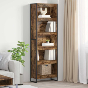 vidaXL Boekenkast 2 pcs Rook Eik 60 x 30 x 189,5 cm Bewerkt hout