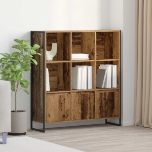 vidaXL Boekenkast 2 pcs Oud Hout 99,5 x 30 x 108 cm Bewerkt hout
