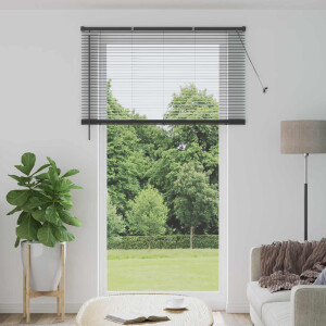 vidaXL Jaloezie Zilvergrijs 213 x 160 cm 25 mm PVC