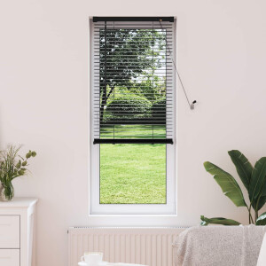 vidaXL Jaloezie Zwart 150 x 60 cm 25 mm PVC