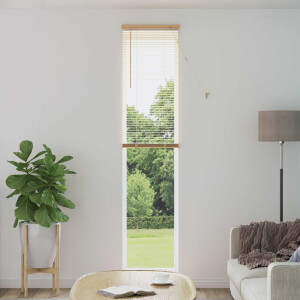 vidaXL Jaloezie Lichtbruin met Patroon 213 x 50 cm 25 mm PVC