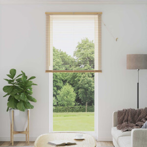 vidaXL Jaloezie Lichtbruin met Patroon 213 x 80 cm 25 mm PVC