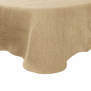 vidaXL Jute tafelkleed Naturel Ø 140 cm 100% Tossa Jute