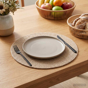 vidaXL Jute placematten 50 st Naturel 100% Tossa Jute
