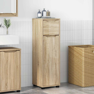 vidaXL Badkamer Kast Sonoma Eiken 30,5 x 30 x 101 cm Bewerkt hout