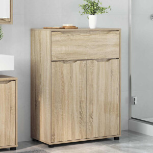 vidaXL Badkamer Kast Sonoma Eiken 72,5 x 36,5 x 100 cm Bewerkt hout