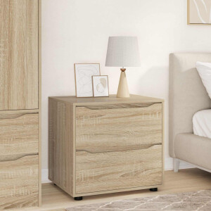 vidaXL Opbergkast Sonoma Eiken 60 x 48 x 57 cm Bewerkt hout